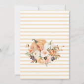 秋の愛のブライダルシャワー招待状、パンプキン 招待状 (裏面)