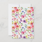 秋の愛のブライダルシャワー、白いカボチャの燃えたora 招待状 (裏面)