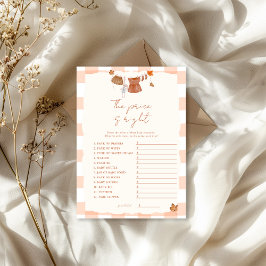 秋の愛の価格は右ベビーシャワーゲーム 招待状