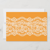 秋の愛の招待ウェディングシャワー素朴 招待状 (裏面)