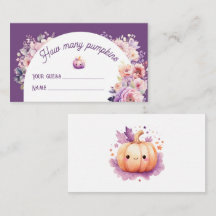 秋の愛の推測かぼちゃの赤ちゃんシャワーの数