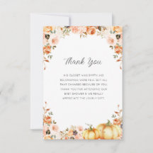 秋の愛の赤ちゃんシャワー感謝していユー