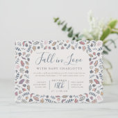 秋の愛の赤ちゃんシャワーsipと参照 招待状 (スタンド正面)