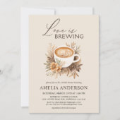 秋の愛はブルーイングぼほ秋ブライダルシャワー 招待状 (正面)