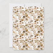 秋の愛は醸造ブライダルシャワーコーヒーバー 招待状 (裏面)