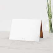 秋の愛 カスタマイズできるインテリアグリーティングカード サンキューカード (裏面)