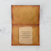 秋の愛 カスタマイズできるインテリアグリーティングカード サンキューカード (内部)