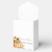 秋の愛bohoかぼちゃひまわり花の好意 フェイバーボックス (オープン)