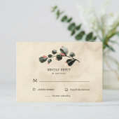 秋の感じフローラRSVP応答カード 出欠カード (スタンド正面)