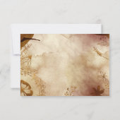 秋の感じフローラRSVP応答カード 出欠カード (裏面)