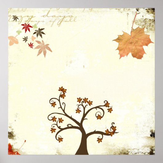 秋の感じポスター ポスター (正面)