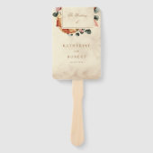 秋の感じ結婚式 プログラム ハンドファン (正面)