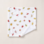 秋の感カラフル謝祭格言 バスタオルセット (ウォッシュタオル)