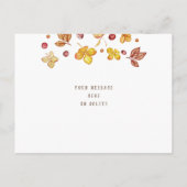 秋の感謝の写真 ポストカード (裏面)