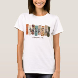 秋の感謝の言葉 Tシャツ