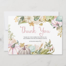 秋の感謝を伝えるパンプキンカード サンキューカード