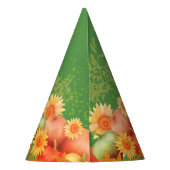 秋の感謝グリーン パーティーハット (裏面)