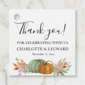 秋の感謝タグ フェイバータグ (正面)