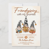 秋の感謝祭と格言の親睦 招待状 (正面)