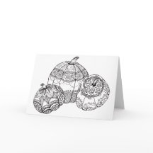 秋の感謝祭のカボチャカード