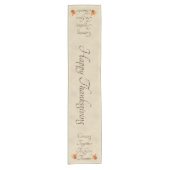 秋の感謝祭のバ与えラ感謝していップイメージ ショートテーブルランナー (正面)