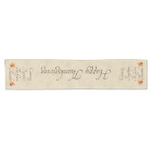 秋の感謝祭のバ与えラ感謝していップイメージ ショートテーブルランナー (横)