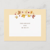 秋の感謝祭の写真 ポストカード (裏面)