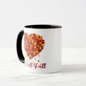 秋の感謝祭の秋 マグカップ (正面左)