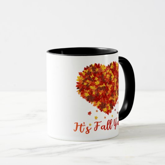 秋の感謝祭の秋 マグカップ (正面右)