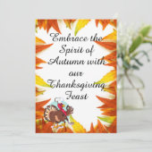 秋の感謝祭の精神を受け入れる 招待状 (スタンド正面)