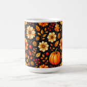 秋の感謝祭の輝き コーヒーマグカップ (中央)