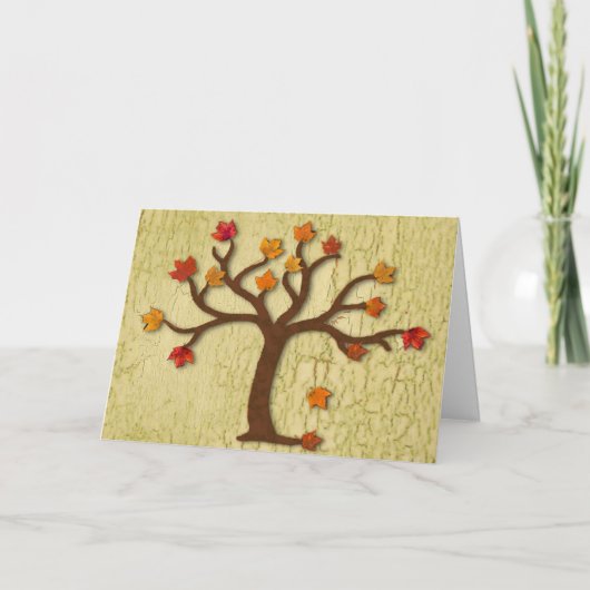 秋の感謝祭カード シーズンカード (正面)