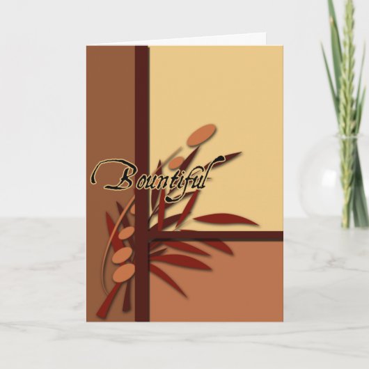 秋の感謝祭カード シーズンカード (正面)