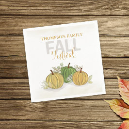 秋の感謝祭グルズカスタム スタンダードカクテルナプキン