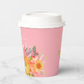 秋の感謝祭ピンク紙カップ 紙コップ (左)