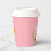 秋の感謝祭ピンク紙カップ 紙コップ (右)