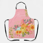 秋の感謝祭ピンク エプロン (正面)