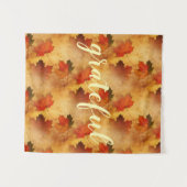 秋の感謝祭ホリデーカスタム タペストリー (正面(横))