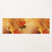 秋の感謝祭ホリデーカスタム ヨガマット (正面(横))