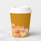 秋の感謝祭マスタード 紙コップ (裏面)