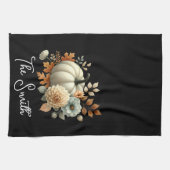 秋の感謝祭料理クルー | 秋ホリディ キッチンタオル (横)