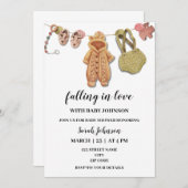 秋の感謝祭秋の赤ちゃんシャワー招待 招待状 (正面/裏面)