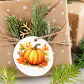 秋の感謝祭秋パンプキンパッチ葉ズ フェイバータグ