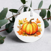 秋の感謝祭秋パンプキンパッチ葉ズ フェイバータグ