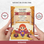 秋の感謝祭誕生日写真招待状 招待状