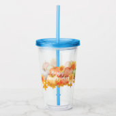 秋の感謝祭 アクリルタンブラー (正面)