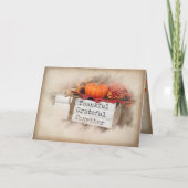 秋の感謝祭 カード (正面)