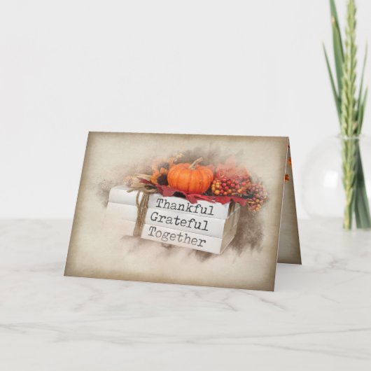 秋の感謝祭 カード (正面)