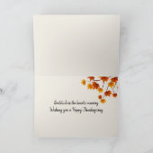 秋の感謝祭 カード (内部)