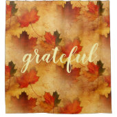 秋の感謝祭 シャワーカーテン (正面)